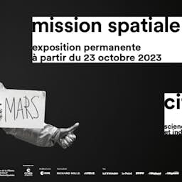 Poster image for the exhibition titled Space mission