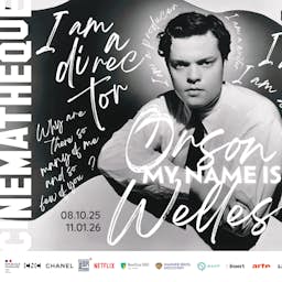 Poster image for the exhibition titled My Name Is Orson Welles