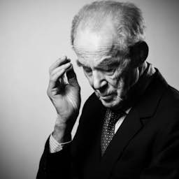 Poster image for the exhibition titled Robert Badinter: Justice at Heart