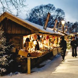 Poster image for the exhibition titled Christmas at Skansen