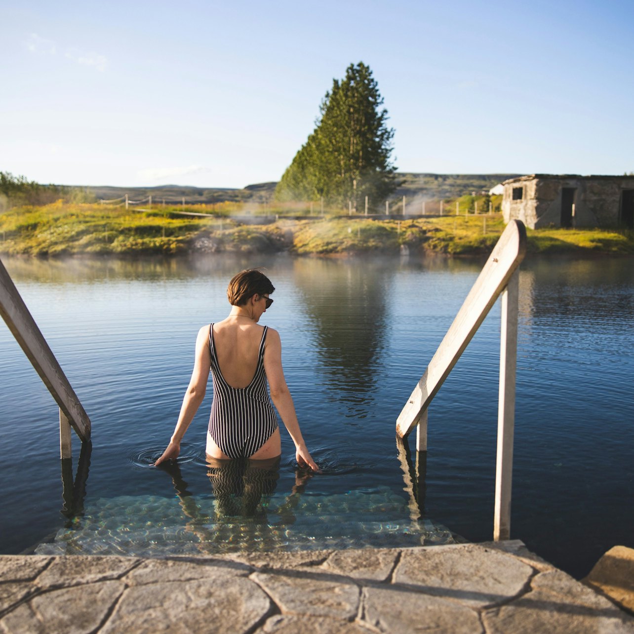 Picture of Secret Lagoon Hot Spring in 